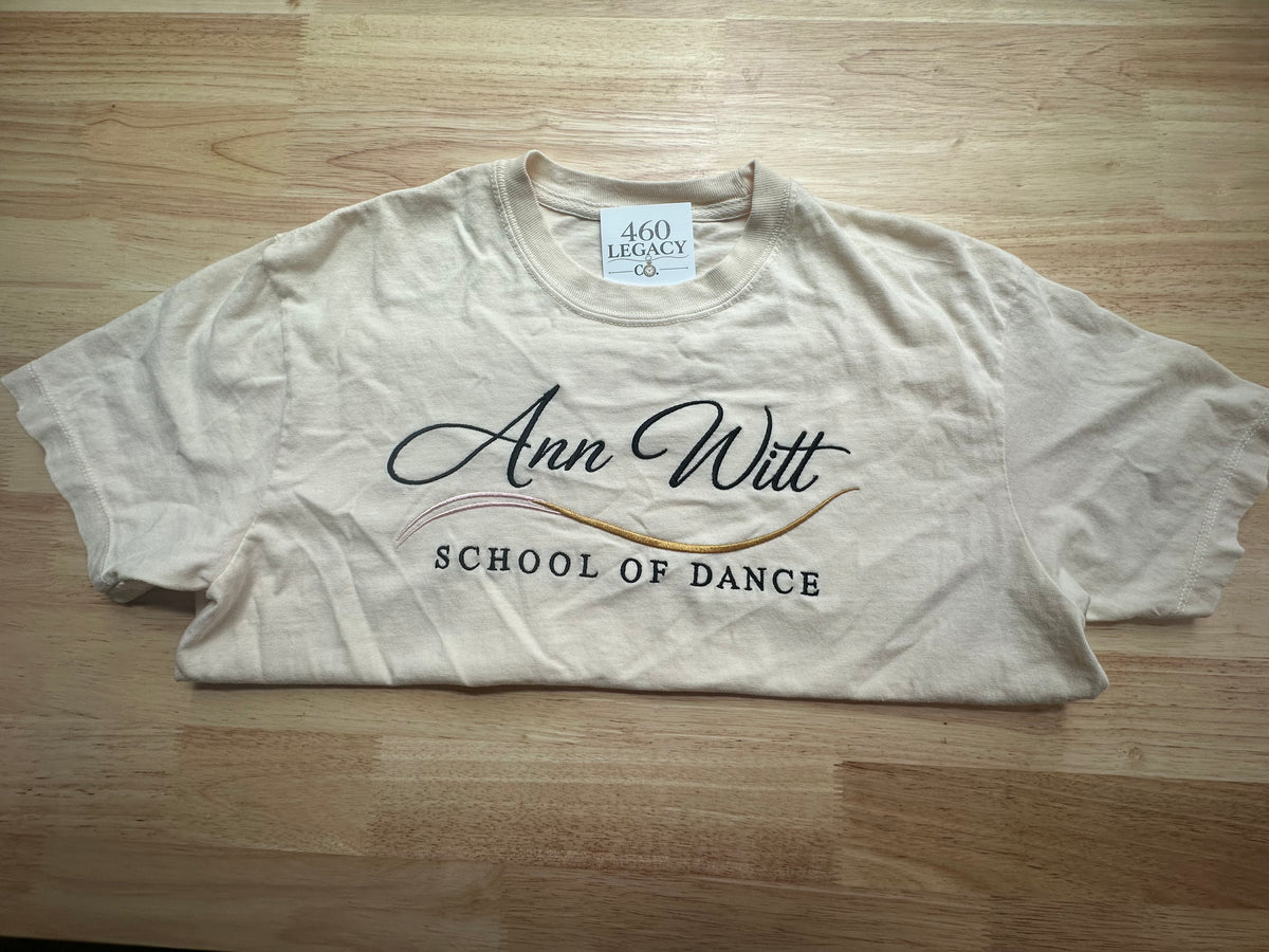 AWSD Logo - Cream Cropped Short Sleeve